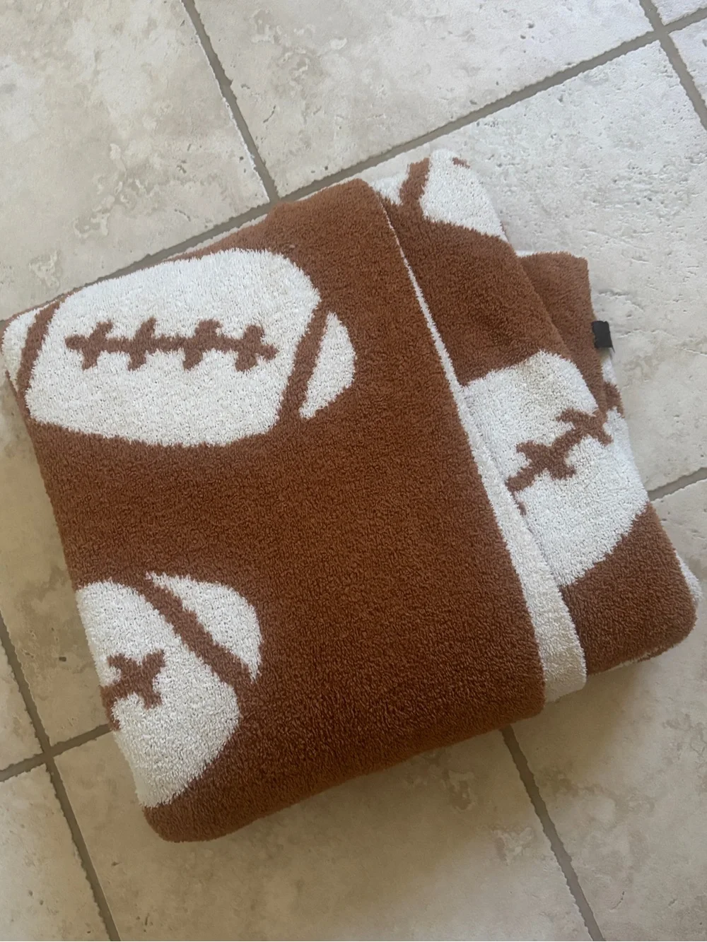 Football soft knit blanket throw double sided great